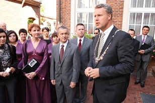 Begrüßung des Stadtpräsidenten von Ostroleka