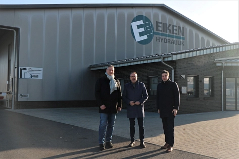 Bürgermeister besucht Eiken Hydraulik GmbH & Co. KG © Stadt Meppen
