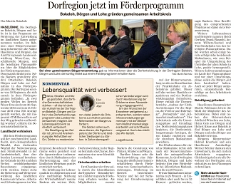 Bürgerversammlung November 2016 Dorfregion Bokeloh/Dörgen/Lohe © Meppener Tagespost