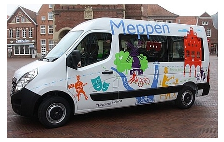 Das Foto zeigt das Citymobil der Stadt Meppen © Stadt Meppen