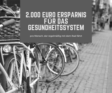 Fahrrad-Fakten - Ersparnis Gesundheitssystem © Stadt Meppen