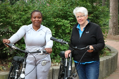 Fahrradtraining für Frauen jeden Alters und jeder Kultur © Stadt Meppen
