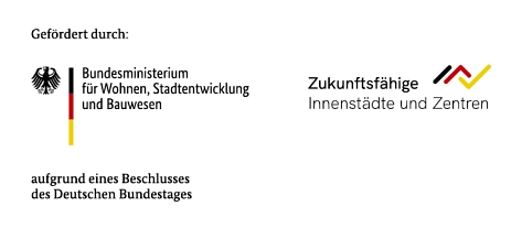 Logo "Zukunftsfähige Innenstädte und Zentren" © Bundesministerium für Wohnen, Stadtentwicklung und Bauwesen