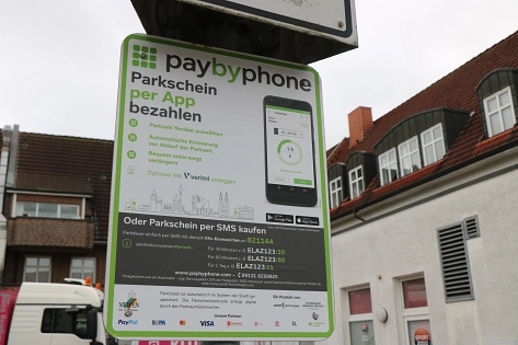 Parkticket per SMS oder App © Stadt Meppen