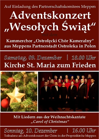 Plakat Konzerte Kammerchor Ostroleka