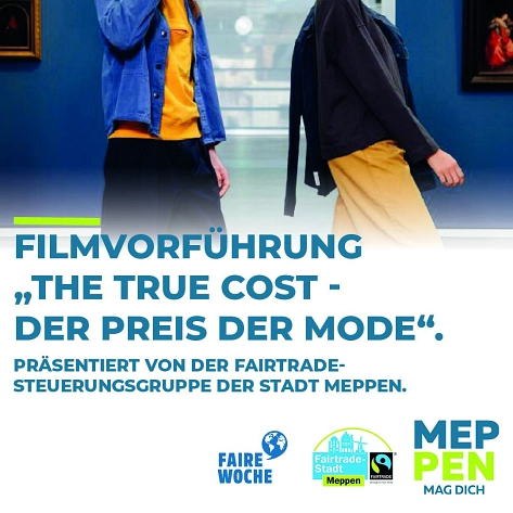 In der Fairen Woche präsentiert die Fairtrade-Steuerungsgruppe der Stadt Meppen am Mittwoch, 15. September, um 19.00 Uhr (Einlass ab 18.30 Uhr), im Meppener Jugend- und Kulturzentrum JAM den Film „The True Cost  - Der Preis der Mode“ des  Regisseurs Andre © Stadt Meppen